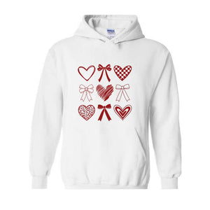 Coquette Valentine Hoodie , Coquette Bow Hoodie , Valentine Bow Sweatshirt, Coquette Valentine Sweatshirt, Valentine Gift