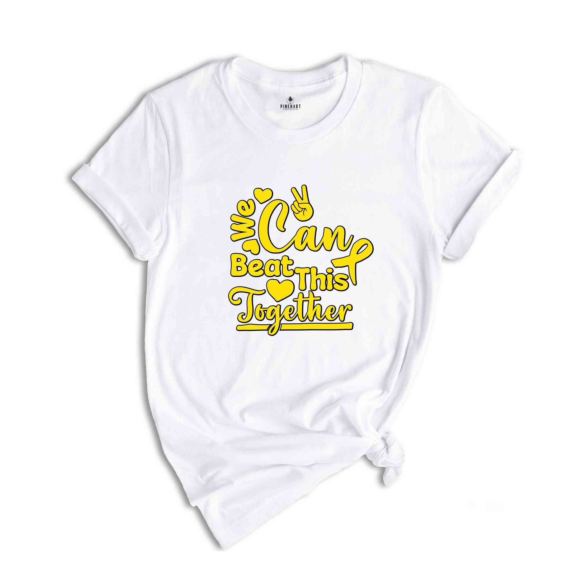 We Can Beat This Together Shirt, Childhood Cancer Awareness Shirt, Cancer Fighter shirt, Childhood Cancer Support Tee.