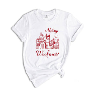 Merry Woofmas T-Shirt, Cute Christmas Shirt, Christmas Dogs Tee, Dog Lover T-Shirt, Merry Woofmas Shirt, Christmas Gifts