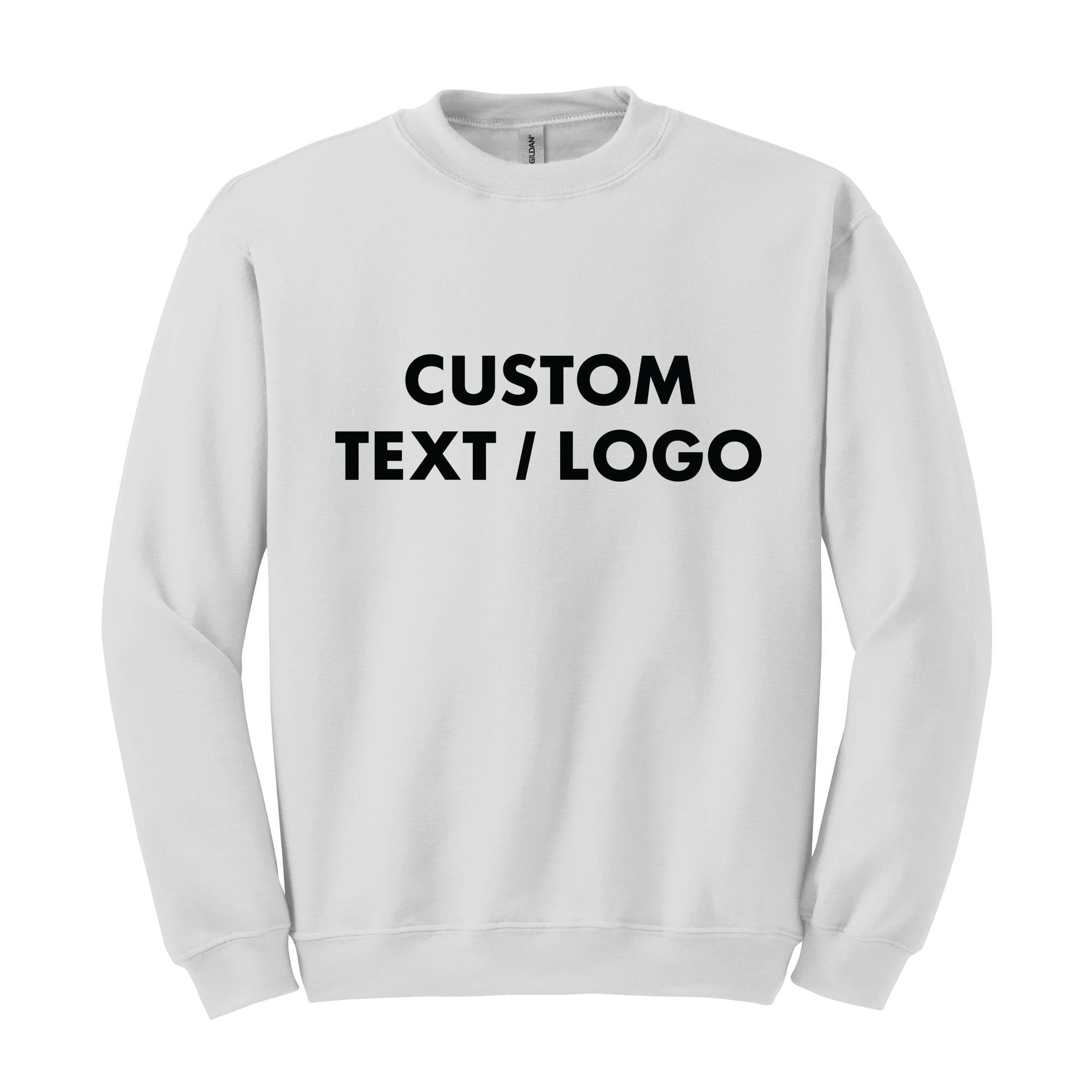 Custom Text And Logo Sweatshirt, Personalized Logo Sweatshirt, Custom Sweatshirt Gifts, Matching Family Sweatshirts