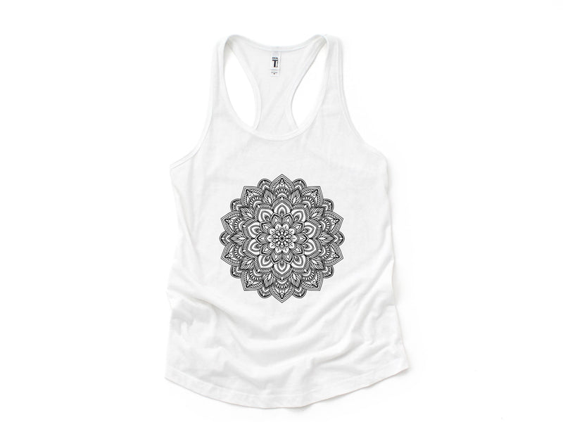 Mandala Tank Top, Meditation Tank Top, Doodles Tank Top, Boho Tank Top, Spiritual Tank Top, Yoga Tank Top, Nature Tank Top