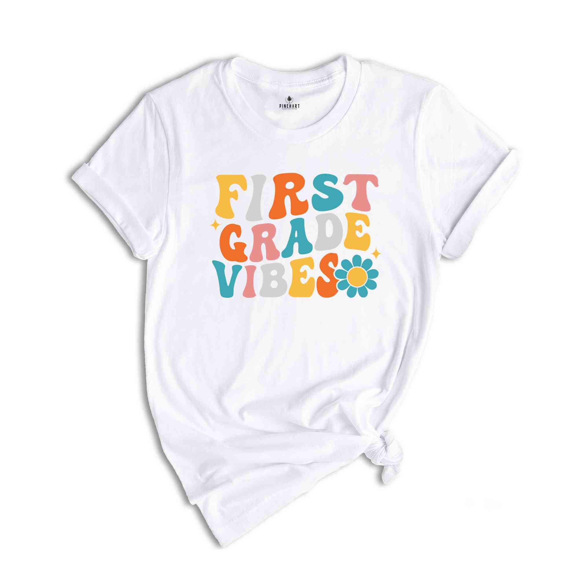 First Grade Vibes Shirt, Back To School Shirt, Cute Back To School Shirt, Elementary School, Teacher Student Back To School Gift