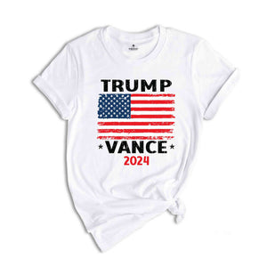 Trump Vance 2024 T-Shirt, Trump Vance Shirt, Donald Trump Shirt, Republican Tee, Trump Vance American Flag shirt