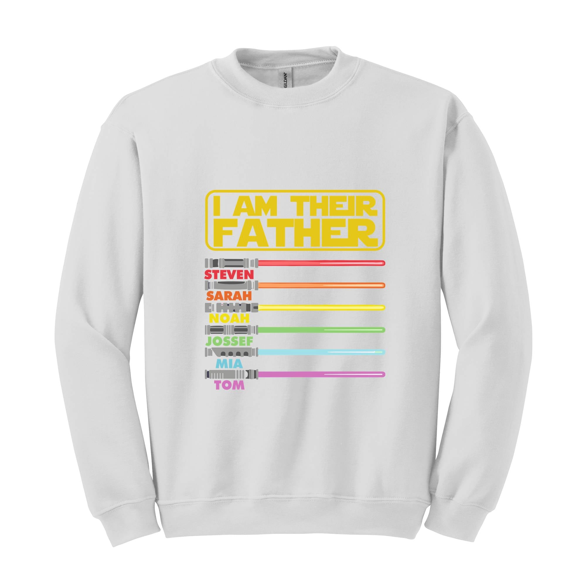 I'm Their Father Sweatshirt, Custom Dad With Kids Names, Father , Gift For Dad, Personalized Fathers , Custom Name