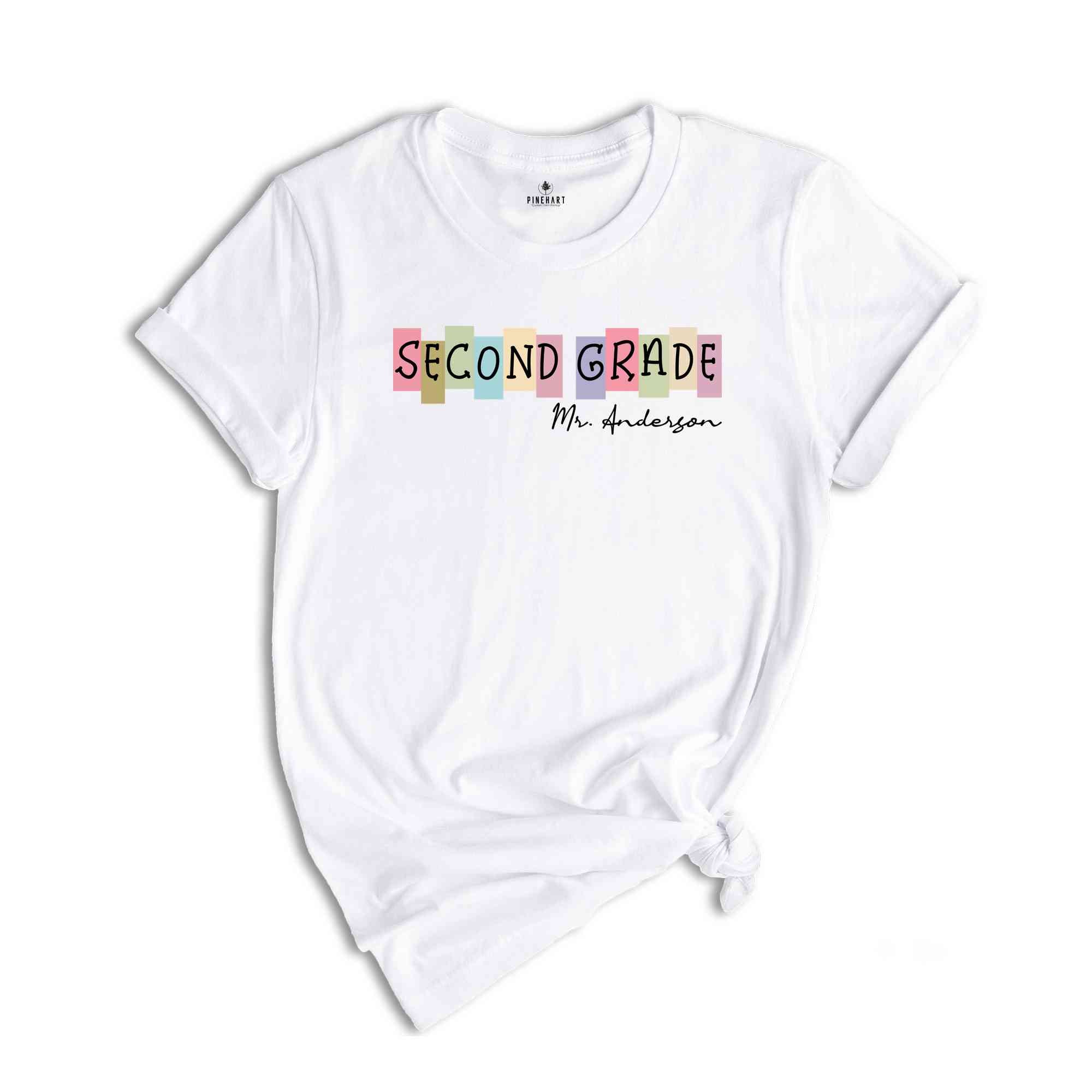 Second Grade Teacher T-shirt, 2nd Grade Teacher Shirt, Second Grade Teacher, 2nd Grade Teacher Shirt, Custom Grade Tee