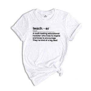 Teacher definition shirt, teacher shirt, teacher appreciation, Back to School , School shirt, Gift for teacher shirt, Teachers Day Shirt