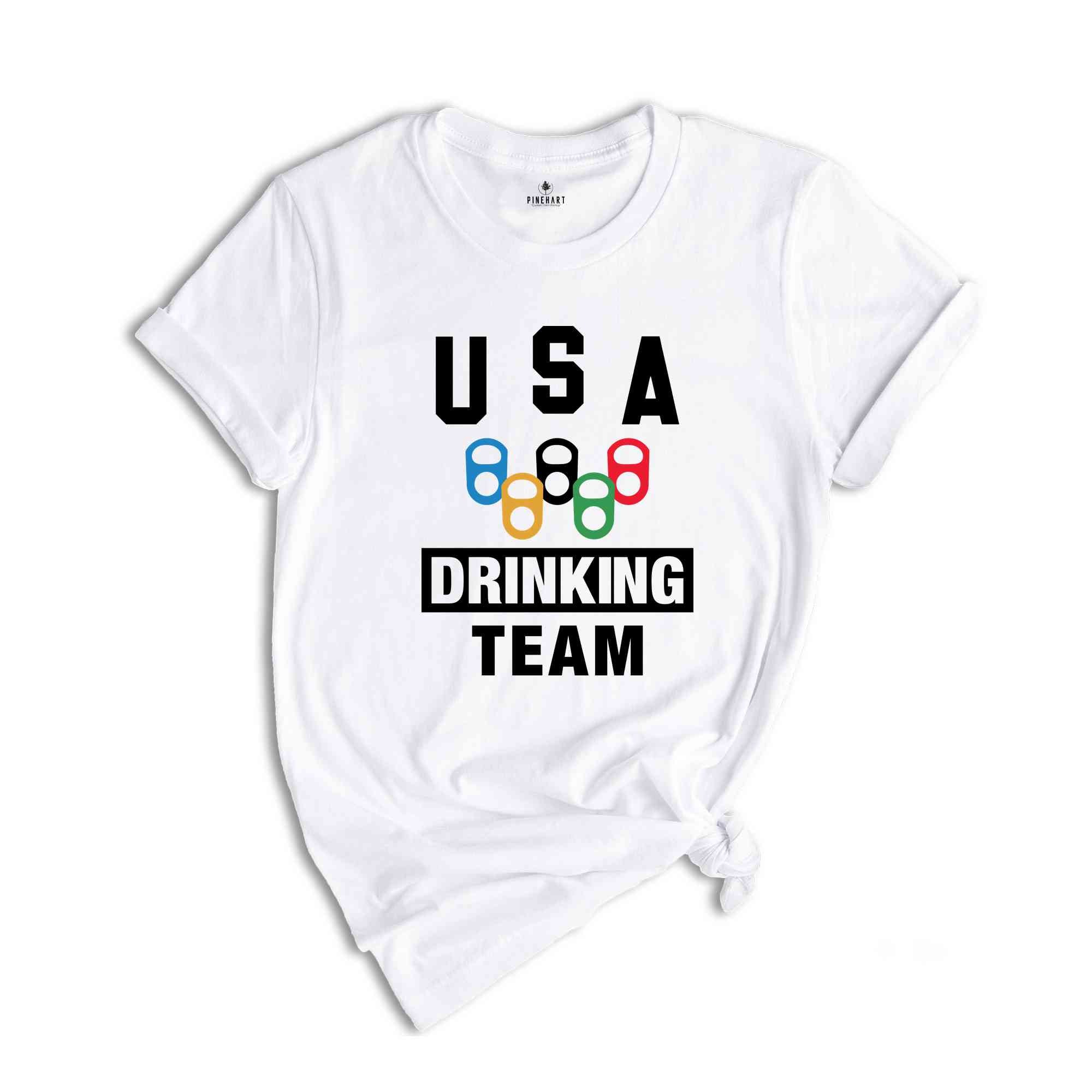 USA Drinking Team Shirt, Beer Party T-shirt, 4th Of July Drinking Party Shirt, Independence Day Gift, Gift For American