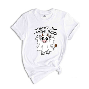 Moo I Mean Boo Shirt, Cute Cow Shirt, Funny Ghost Shirt, Halloween Shirt, Cute Halloween Shirt, Boo Shirt, Ghost Shirt, Spooky Season Shirt