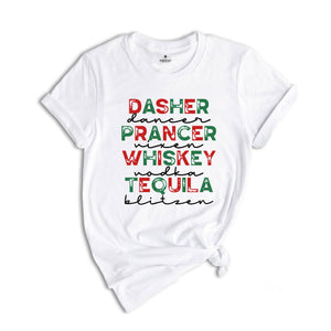 Dasher Dancer Shirt, Christmas Shirt, Funny Christmas, Drinking Christmas, Holiday Party Shirt, Christmas Sweatshirt