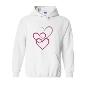 Hearts Valentine Sweatshirt, Valentines Hoodie, Trendy Hearts Hoodie, Cute Hearts Hoodie, Best Valentines Hoodie, Cute Mom Hoodie