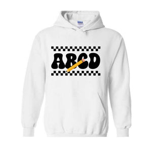 ABCD Teacher Sweatshirt, Kindergarten Teacher Sweatshirt, Teacher Gift Sweater, Teacher Squad Gift Sweatshirt, Teacher Hoodie