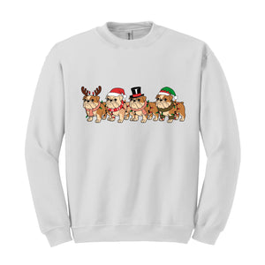 Bulldog Christmas Sweatshirt, Dog Lover Gift, Holiday Sweat, Christmas English Bulldog Shirt