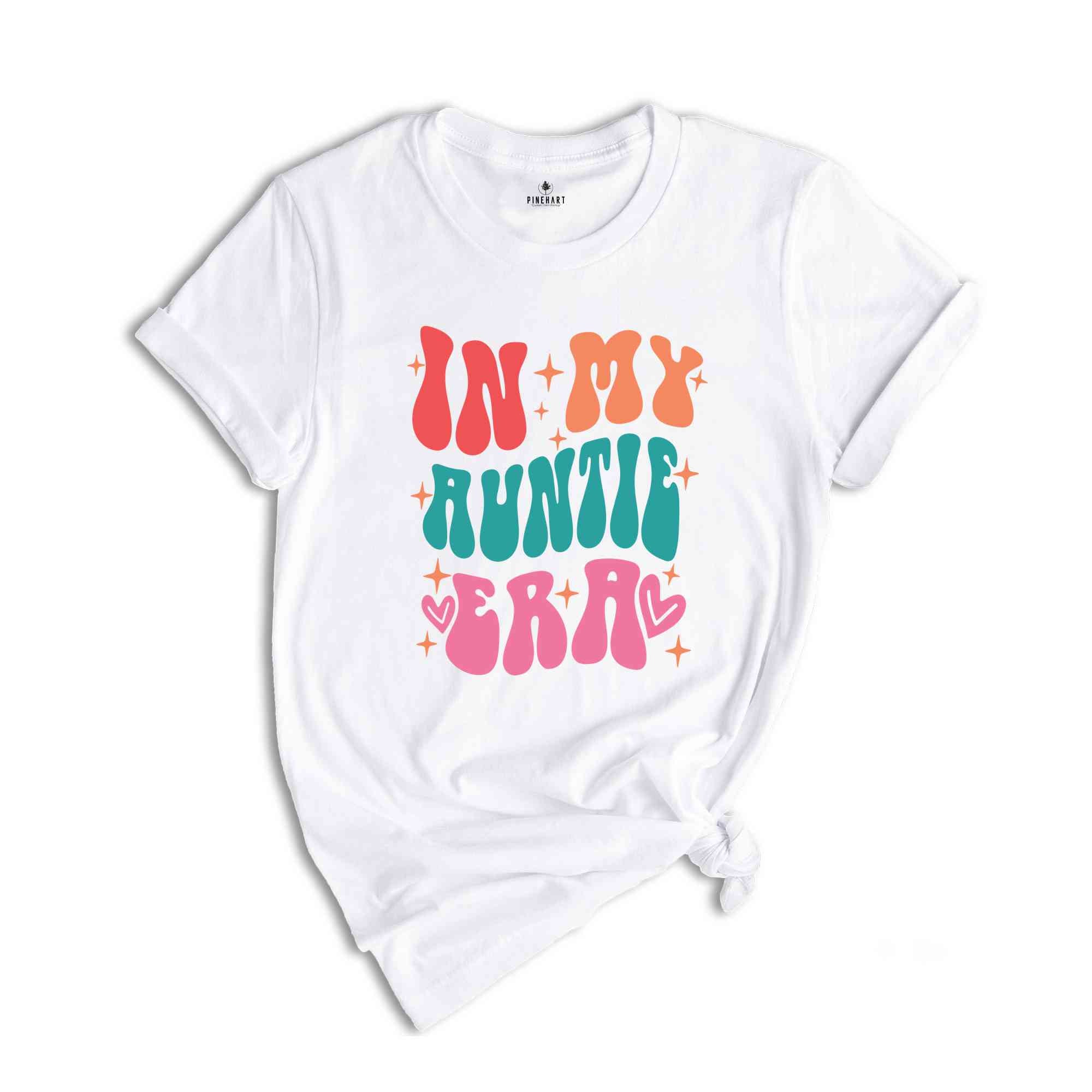 In My Cool Auntie Era Shirt, Cool Auntie Era Shirt, Auntie Sshirt, Gift for Auntie, Cool Auntie T-Shirt, Auntie Reveal Shirt