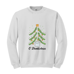 Oh Dentistree Sweatshirt, Christmas Dental Hoodie, Dental Hygienist Tree Hoodie, Dentist Office Assistant Sweater, Santa Hoodie