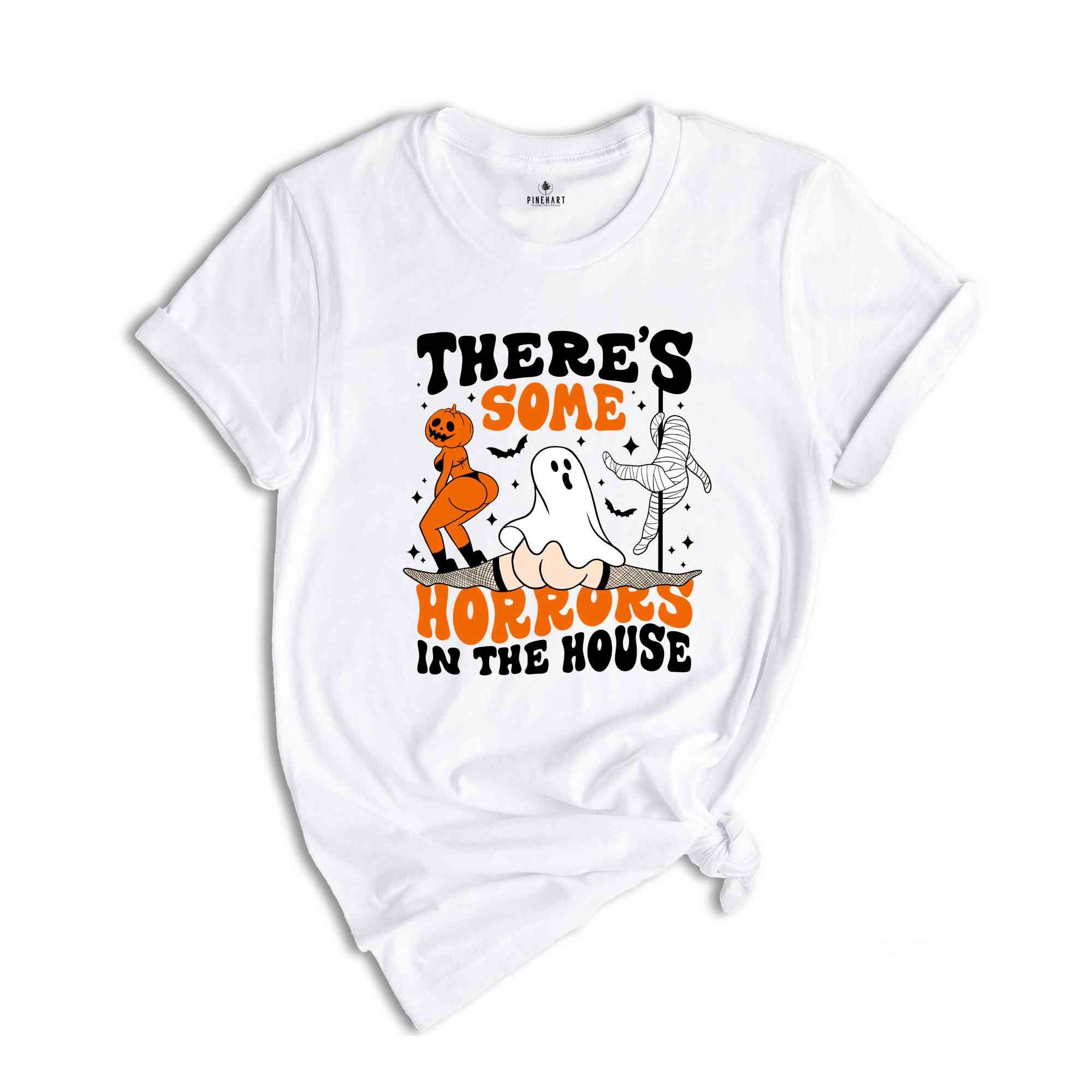 There's Some Horrors In The House Shirt, Funny Halloween Shirt, Cute Halloween Shirt, Spooky Season Shirt, Horror Shirt, Pumpkin Shirt