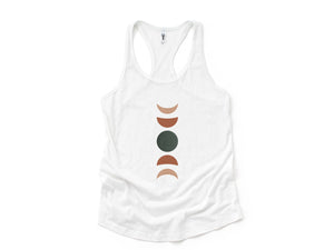 Terracotta Moon Phase Tank Top, Moon Phases Tank Top, Clay Moon Phase Tank Top, Cute Summer Tank Top, Cute Mom Tank Top