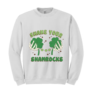 Shake Your Shamrock Sweatshirt, Funny St Paddy's Day Sweatshirt, Shake Your Shamrock Shirt, Cute Saint Patrick's Day Sweatshirt for Women