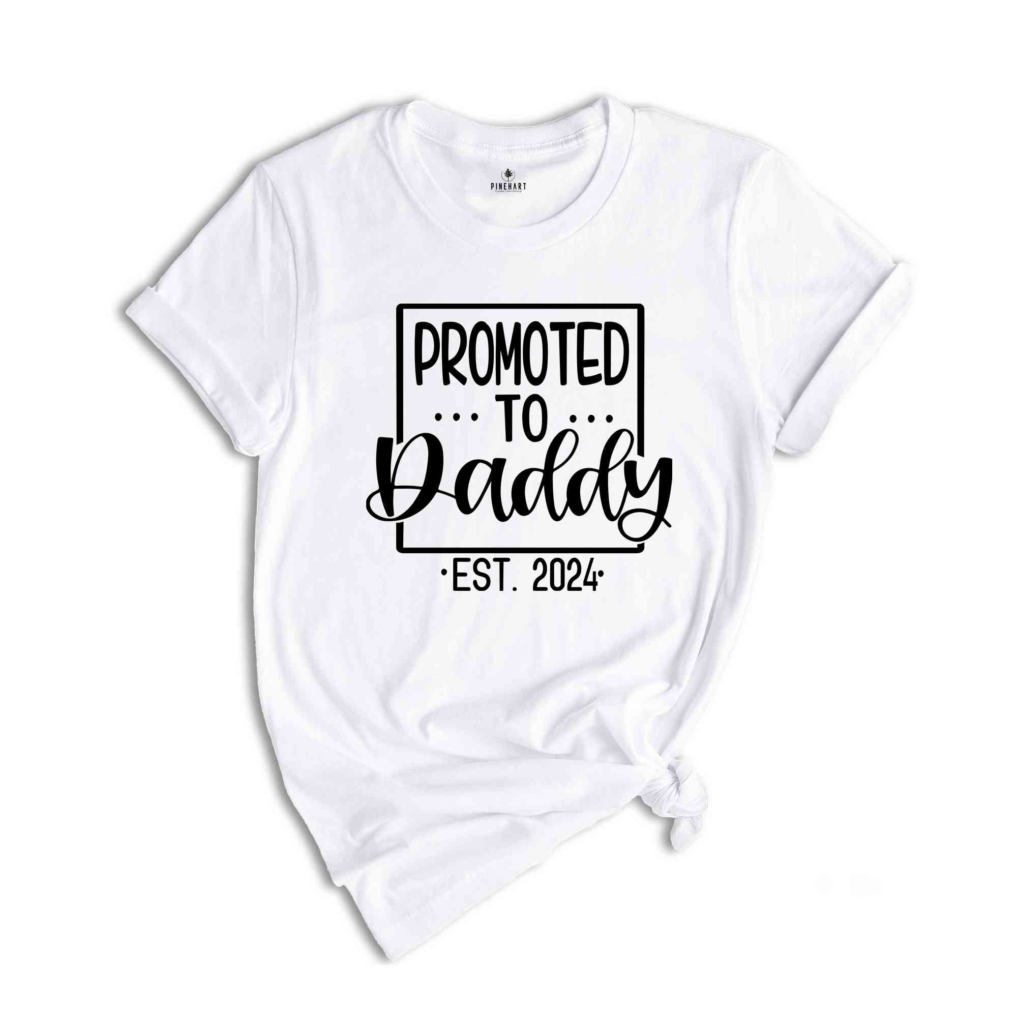 Promoted to Mommy Daddy Est 2024 Shirts, Pregnancy Announcement Shirt, Expecting Mom Shirt, Mommy Daddy To Be Shirt, Gender Reveal Shirt