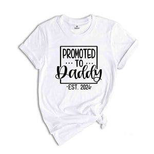 Promoted to Mommy Daddy Est 2024 Shirts, Pregnancy Announcement Shirt, Expecting Mom Shirt, Mommy Daddy To Be Shirt, Gender Reveal Shirt