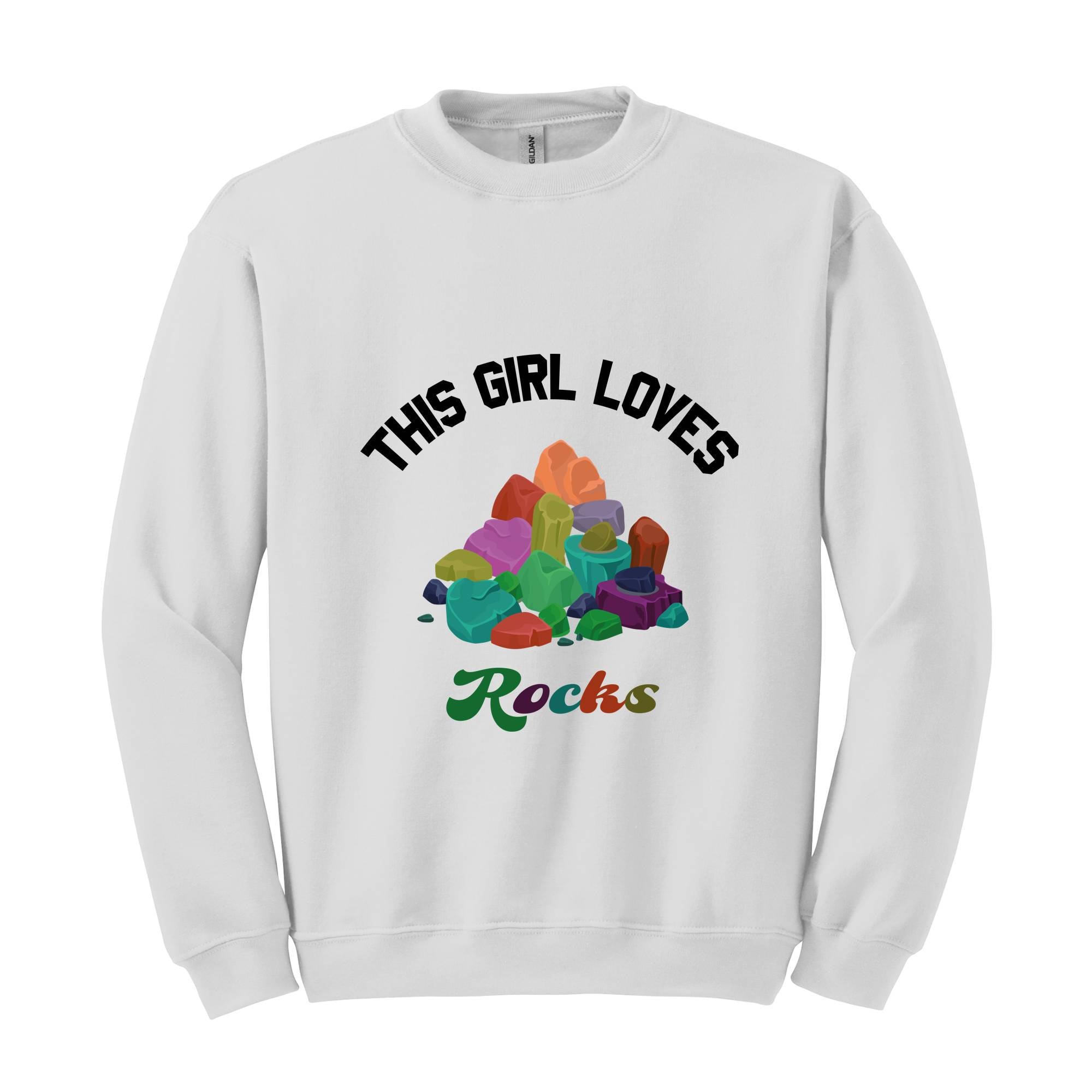 This Girl Loves Rocks Geology Sweatshirt, Geology Rocks Collector Sweatshirt, Funny Geology Sweatshirt, Gift for Geologist, Stones Geology