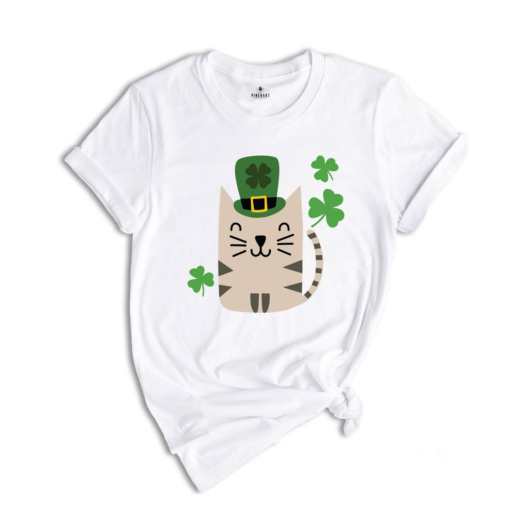 St. Patrick’s Day Cat Shirt, Lucky Cats Shirt, Irish Cat Shirt, Cute St. Patty’s Day Shirt, Cats With Shamrocks Shirt, Irish Shirt