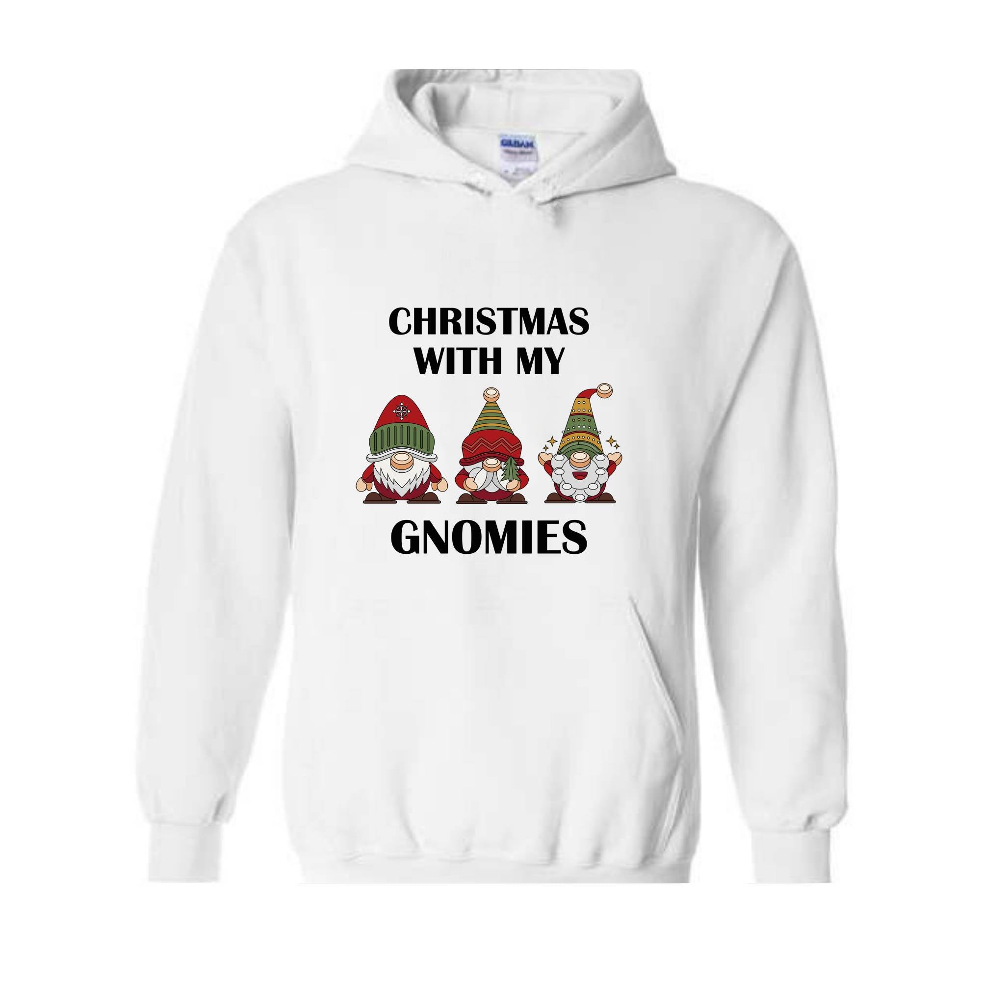 Christmas With My Gnomies Sweatshirt, Gnome Sweatshirt, Gnome Lover Gift, Festive Holiday Sweatshirt, Christmas Sweatshirt