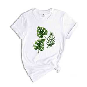 Green Plant Shirt, Botanical Tee, Nature Inspired Shirt, Botany Lover Gift, Leafy Plant Shirt, Nature Shirt