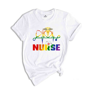 LGBT Nurse Shirt, LGBT Pride Nurse Gift, Nurse Life Shirt, Nurse Appreciation, Nurse Shirt, New Nurse Gift