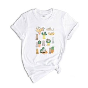 Cats and Plants T-Shirt, Plant Lady Gifts, Plant Lover Shirt, Shirts For Cat Lovers, Plants Shirt, Plant Lover Tee