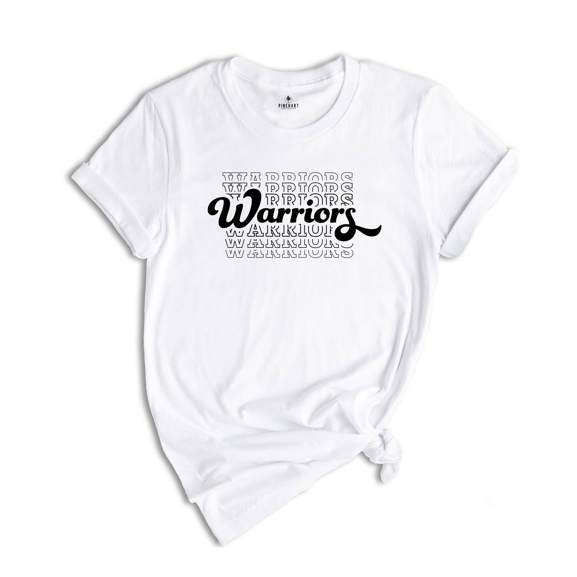 Team Mascot Shirt, Warriors Team Shirt, Warriors Football Shirt, Warriors Fan Shirt, Warriors School Shirt, Warriors School Spirit