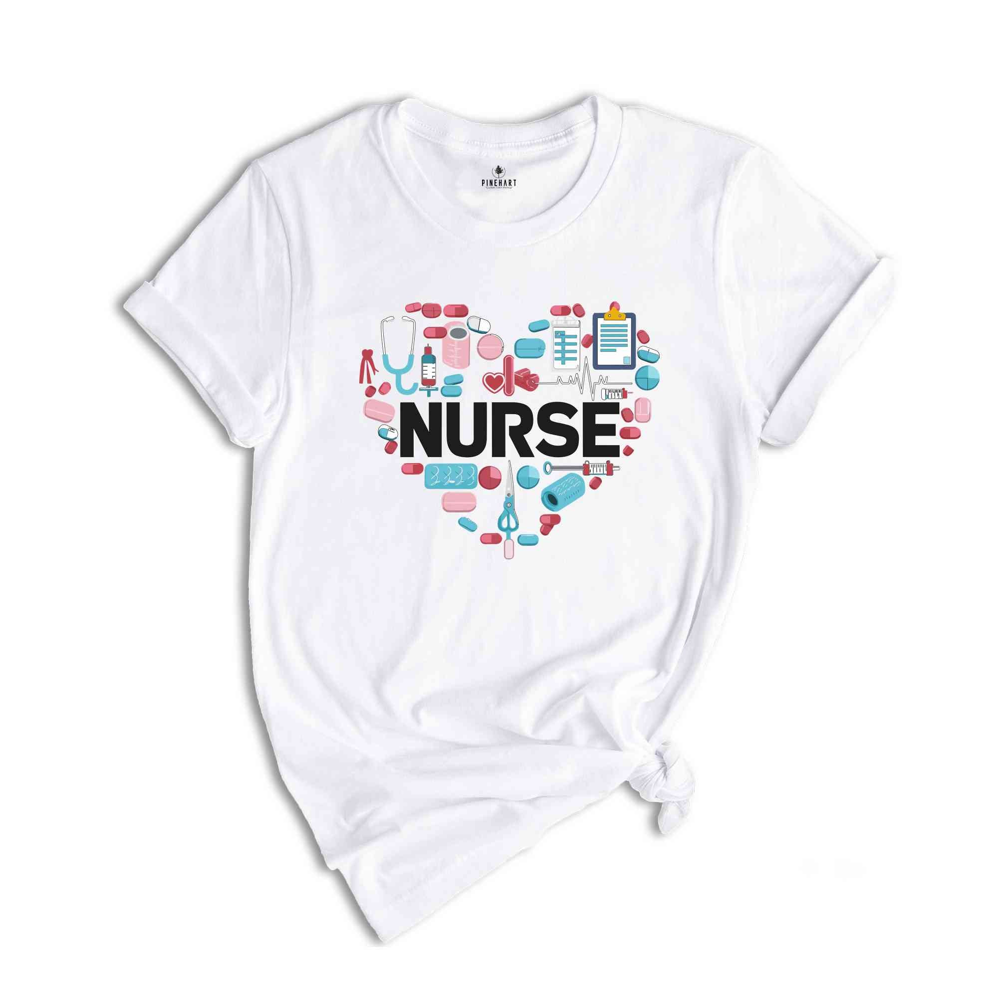 Nurse Shirt, Love Nurse Shirt, Cute Nurse Shirt, Trendy Nurse Shirts, Nurse Appreciation Gift, Nurse Gift Idea, Nurses Week Gift