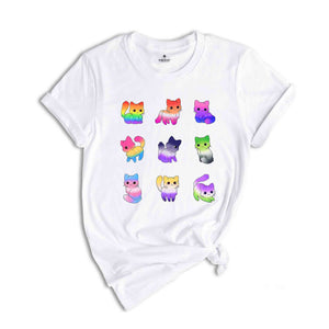 Rainbow Pride Cat Shirt, LGBT Supportive Tee, LGBT Shirt, Pride Shirt, Cat Lover Shirt, Equality Shirt, Pride Rainbow Shirt, Cute Cat Shirt