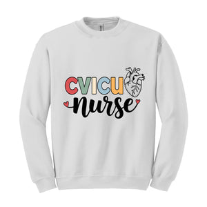 CVICU Nurse Sweatshirt, Cardiovascular ICU Nurse Hoodie, CVICU Nursing Gifts, Cardiovascular Intensive Hoodie, Cvicu Graduation Hoodie