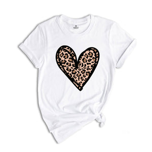 Leopard Print Valentines Day Shirt, Valentines Day Shirts, Heart Shirt, Cute Valentine Shirt, Valentines Day Gift, Cheetah Valentines