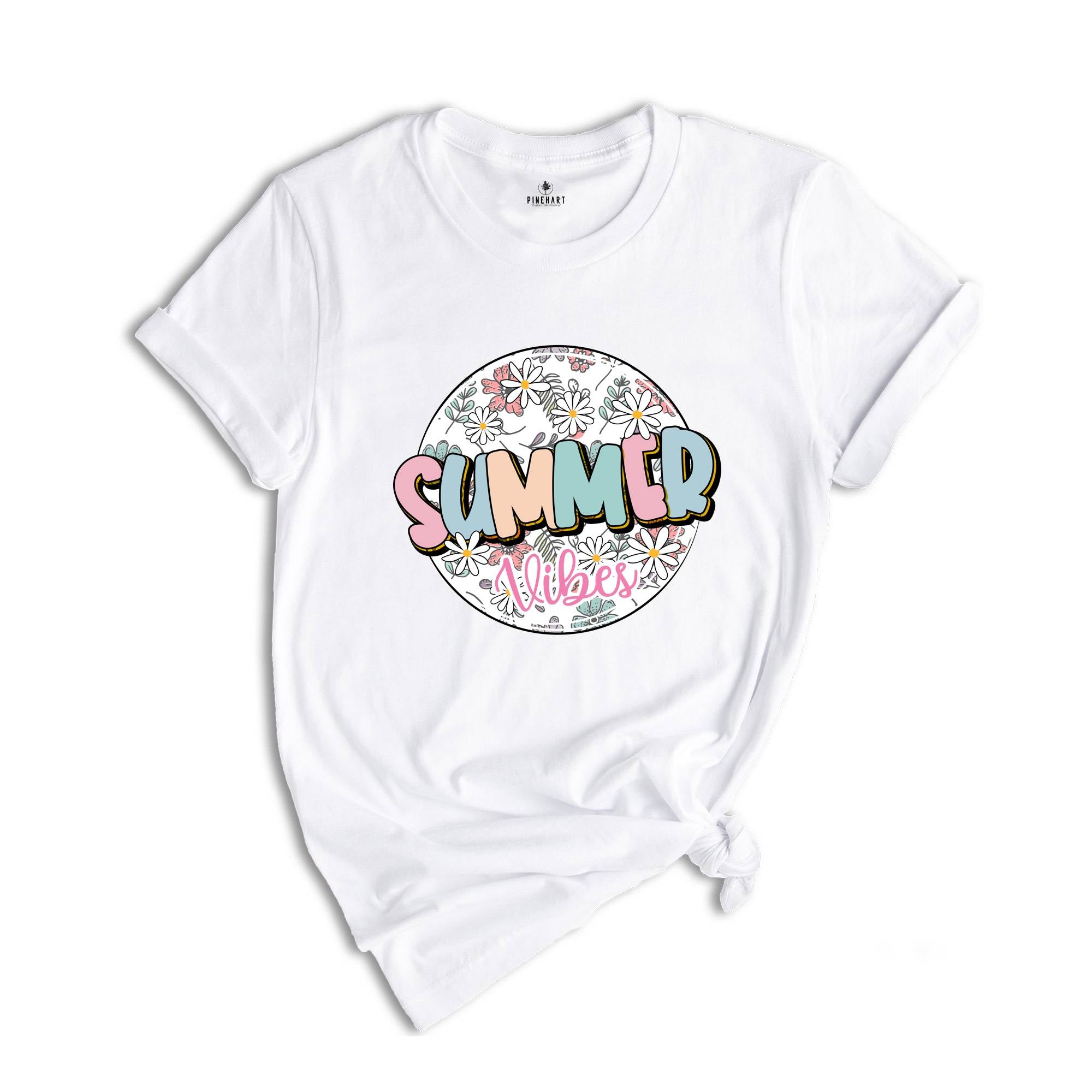 Summer Vibes Shirt, Beach Life Shirt, Floral Summer Shirt, Summer 2024 Shirt, Summer Time Shirt, Family Trip Shirt