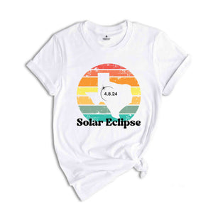 Texas Solar Eclipse T-Shirt, April 8 2024 Solar Eclipse, Total Solar Eclipse Apparel, Solar Eclipse Shirt