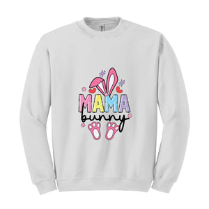 Mama Bunny Sweatshirt, Easter Sweatshirt, Easter Mom Sweatshirt, Mom Easter Day Gift, Bunny Sweatshirt, Happy Easter Day, Rabbit Sweatshirt