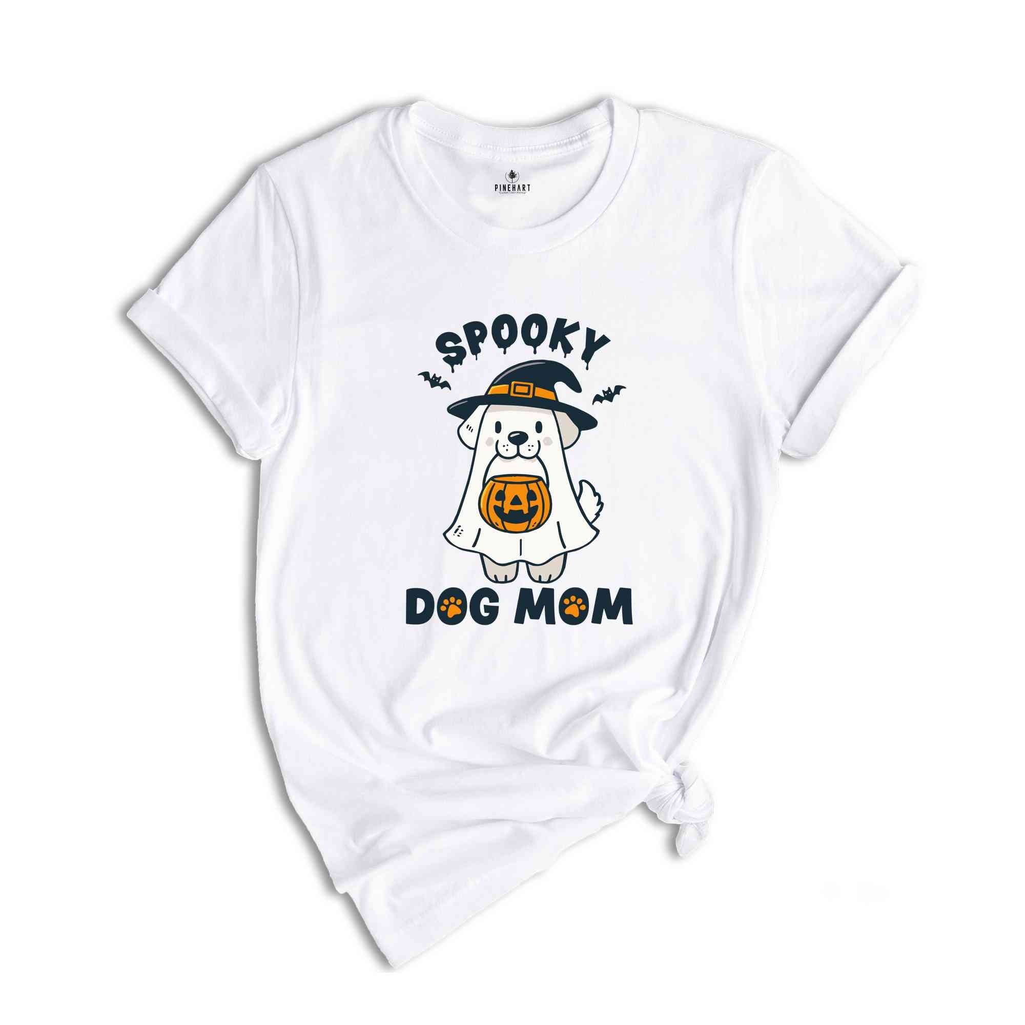 Spooky Dog Mom Shirt, Dog Lover Shirt, Dog Mama Shirt, Spooky Season Shirt, Dog Shirt, Ghost Shirt, Halloween Gift, Pumpkin Shirt