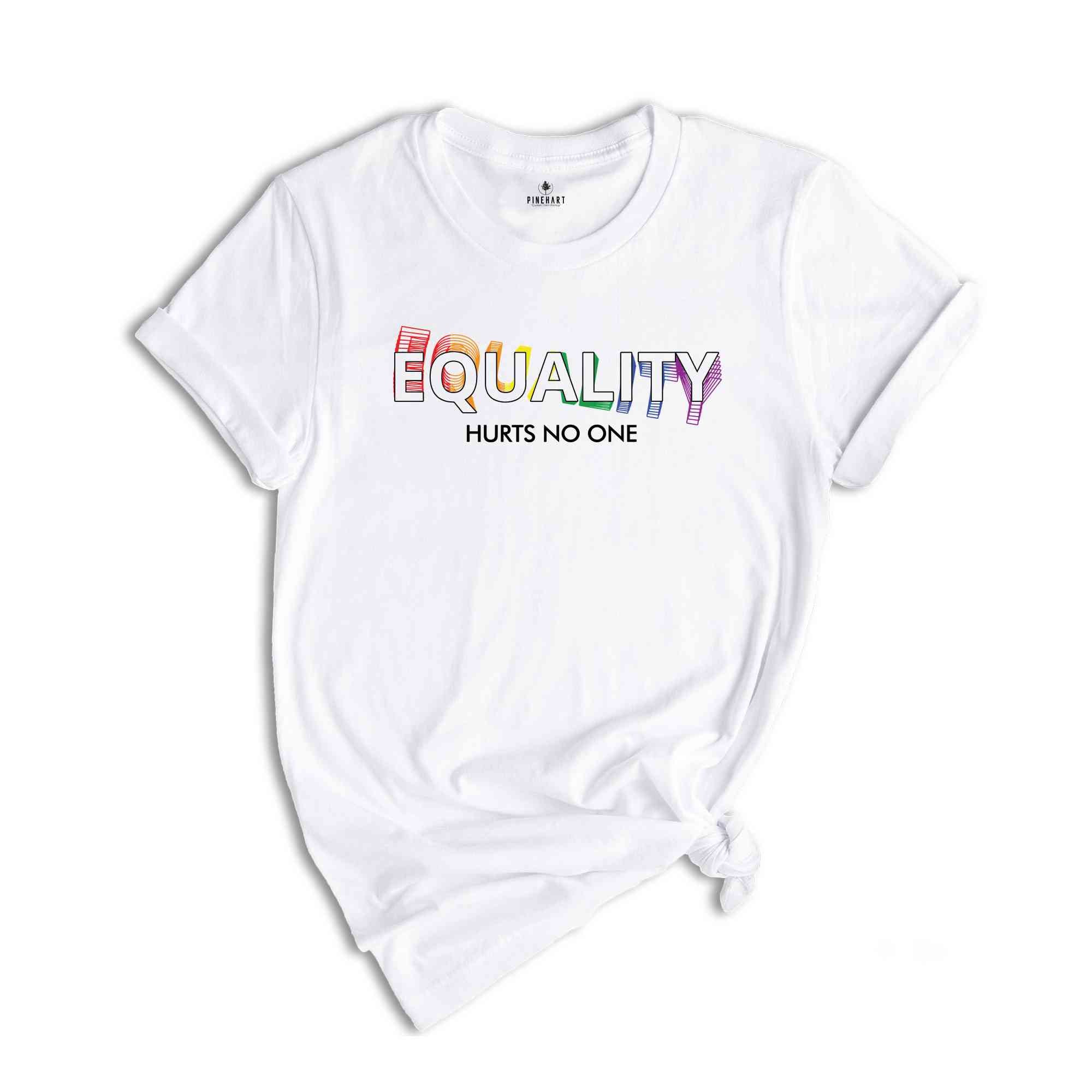 Equality Hurts No One Shirt, Love Is Love Shirt, Pride Rainbow Shirt, Equality Pride Shirt, LGBT Pride Shirt, Pride Ally Shirt, Human Rights