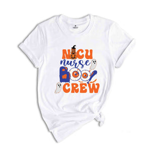 Spooky Neonatal Intensive Care Unit Nurse Gifts For Halloween, NICU Boo Crew Shirt, Halloween NICU Nurse Shirt