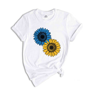 Sunflower Ukraine, Proud Ukrainian T-Shirt, Pray for Ukraine Tee, No War Ukraine, Ukraine Military Shirt