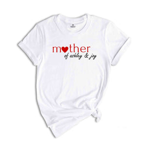 Custom Mother With Kids Names Shirt, Mother’s Day Shirt, Custom Mom Shirt, Custom Name Shirt, Mama Shirt