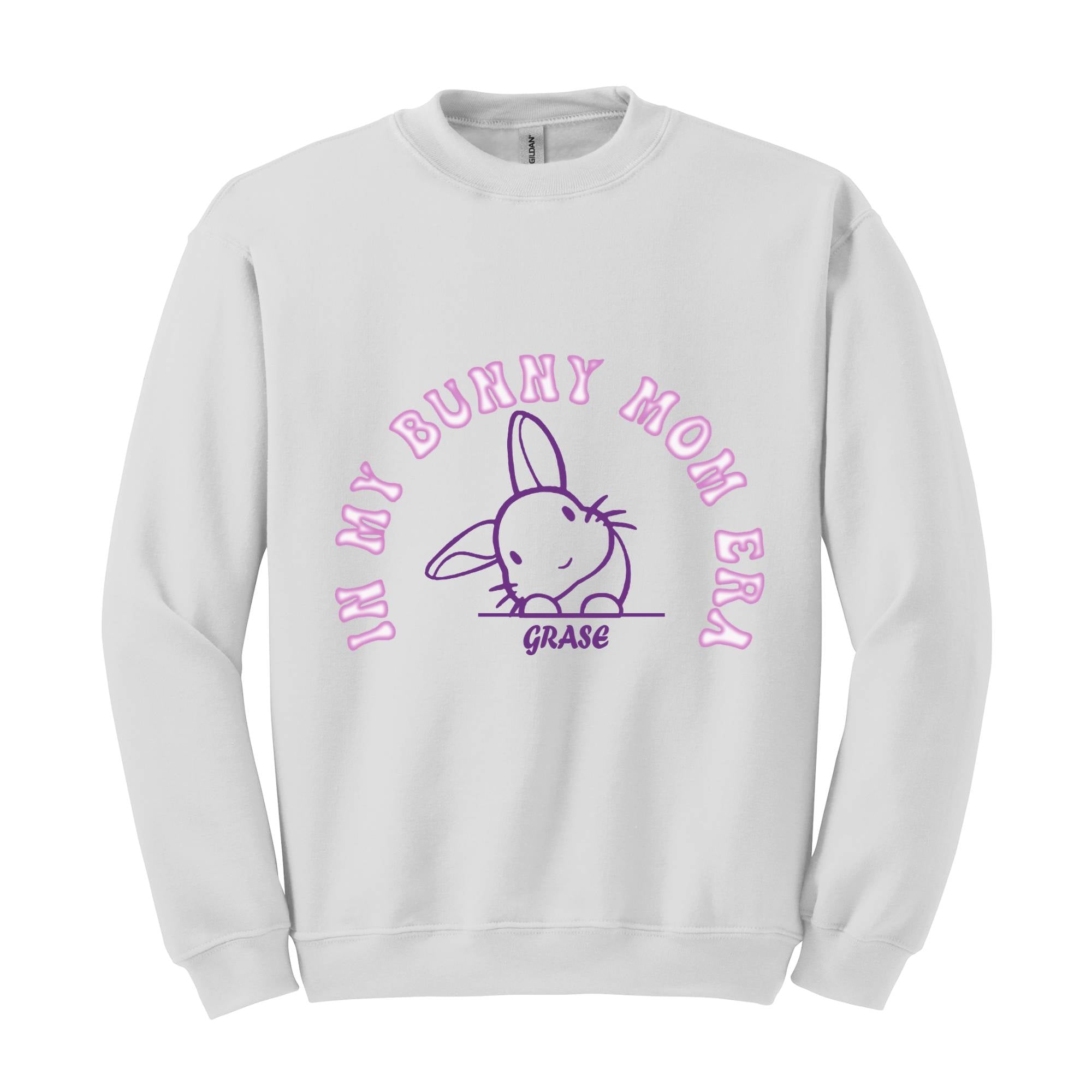 ın my bunny mom Era sweatshirt, custom Easter day sweatshirt, custom name bunny sweatshirt, Mommy Bunny Hoodie