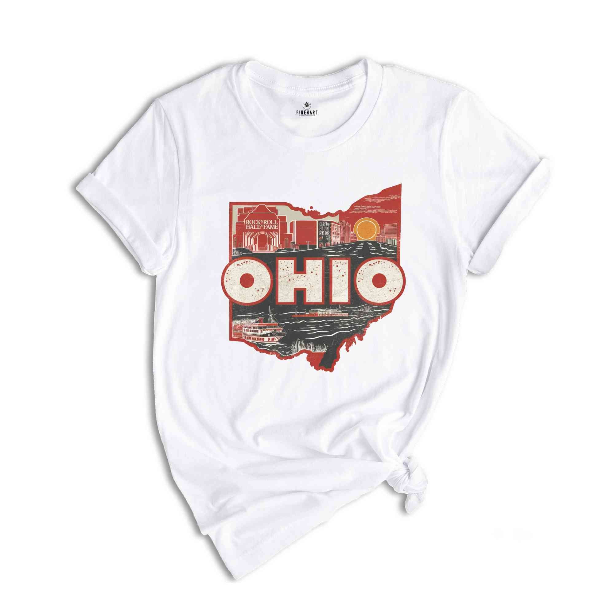 Retro State Of Ohio Shirt, State Of Ohio Shirt, State Shirt, Ohio Shirt, Ohio Lover Shirt, Family Trip Shirt, Travel Shirt