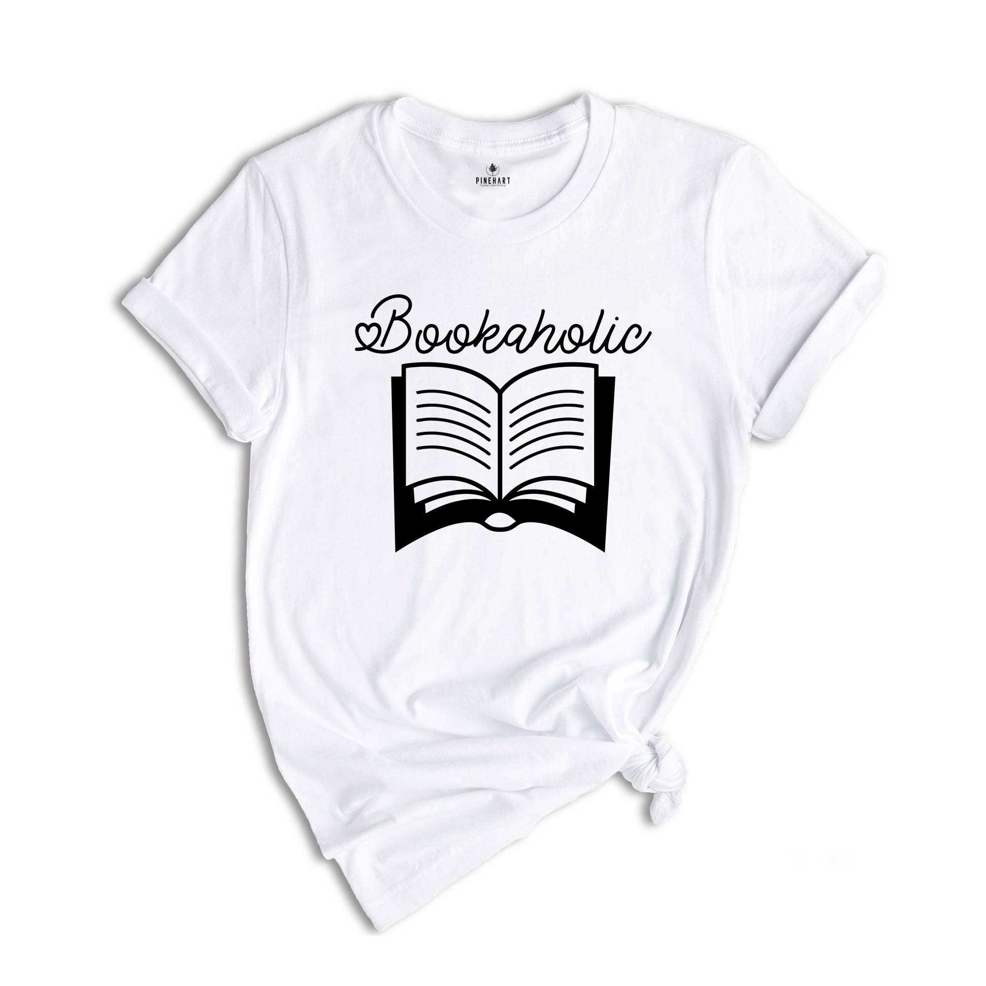 Bookaholic T-shirt, Library Lover Tee, Book Nerd Clothes, Book Lover Apparel, Bookworm Outfit, Gift for Student