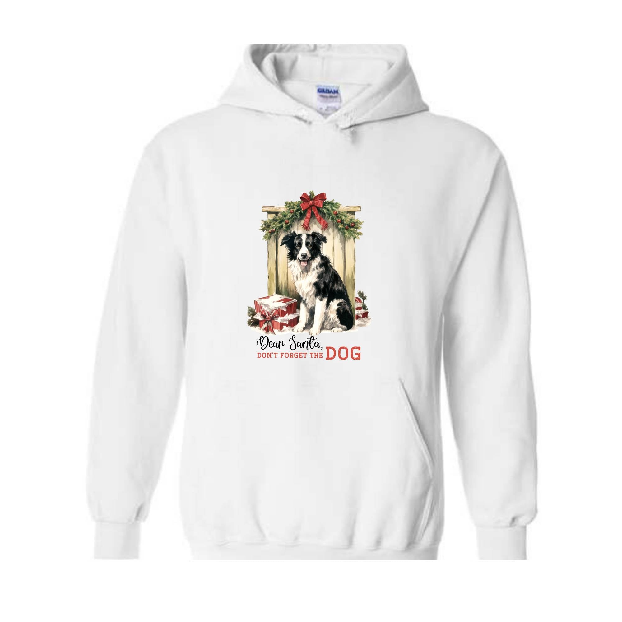 Dear Santa Don't Forget The Dog Hoodie, Christmas Hoodie, Christmas Gifs, Dog Hoodie, Santa Claus Hoodie