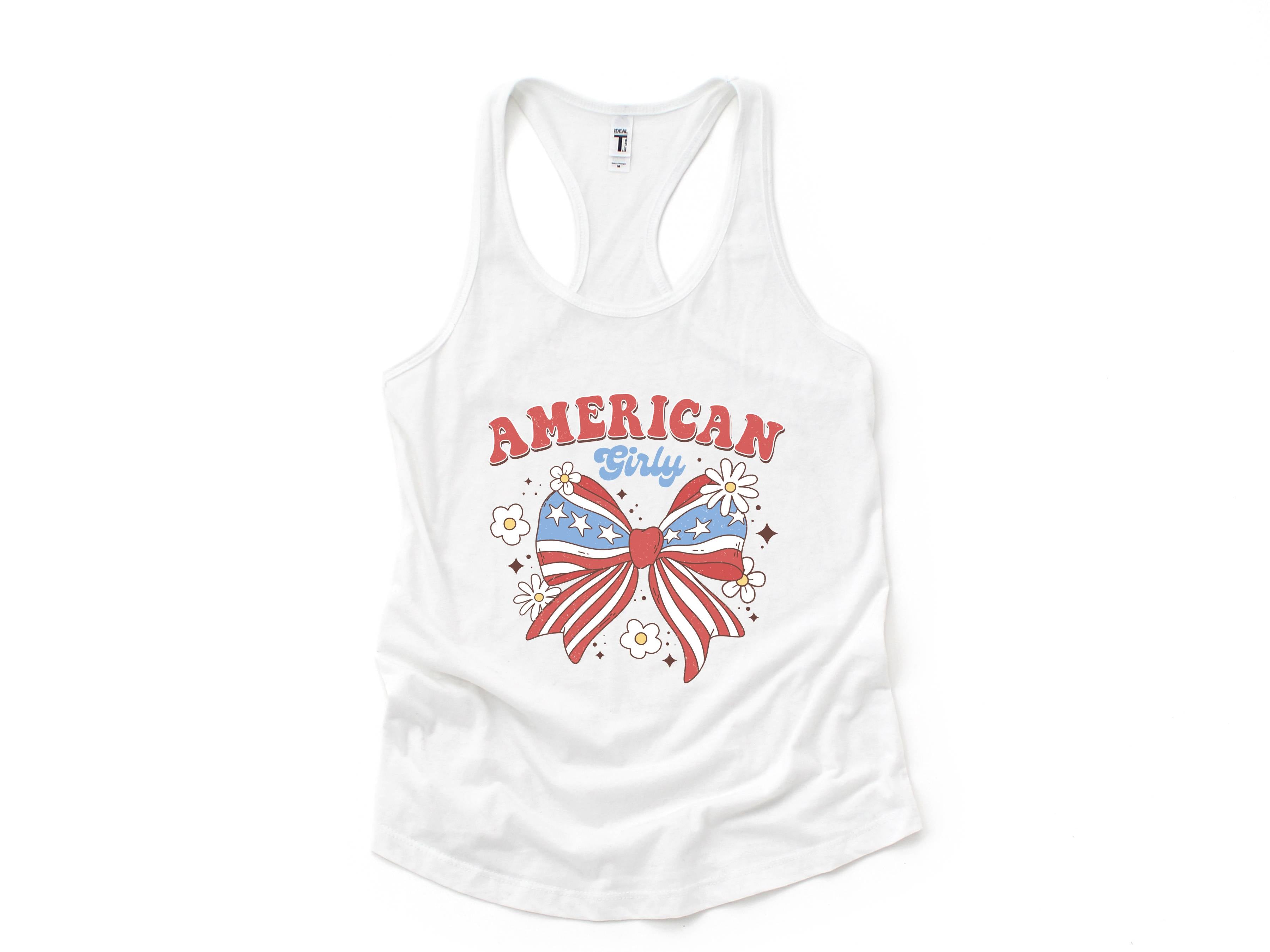 American Girl Tank Top, Fourth Of July Outfit, July 4th Tank, 4th Of July Tank Top, USA Shirt, USA Tank Top, Independence Day Shirt