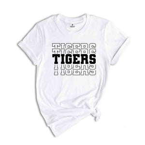 Tigers Mascot Shirt, Team Mascot Shirt, School Mascot T-Shirt, Tiger Team Spirit Shirt, Tigers School Shirt, Tigers Gift