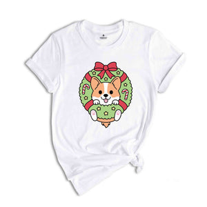 Christmas Corgi Shirt, Christmas Shirt, Christmas Corgi Gift, Christmas Puppy Tee, Santa Gift, Xmas Party Tee, Cute Corgi Shirt