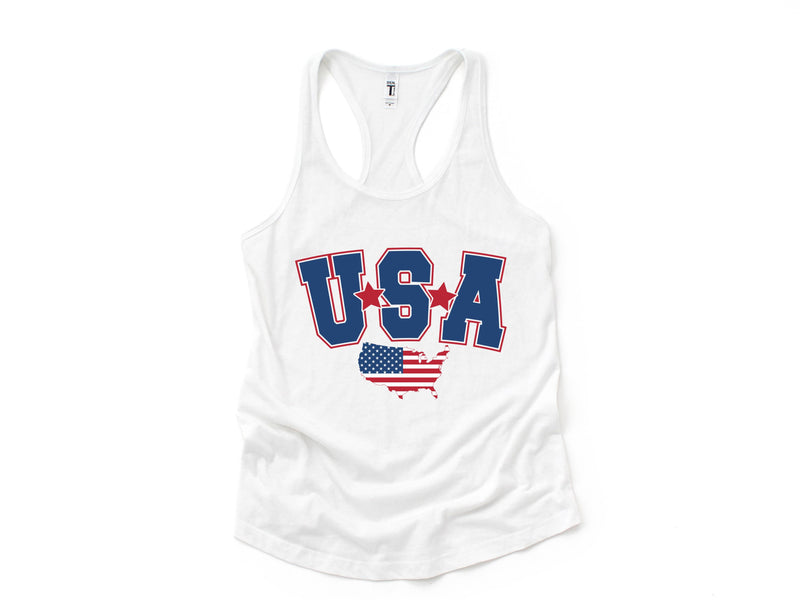 USA Tank Top, American Flag Patriotic Tank Top , Fourth of July Shirt, United States Tanktop, American Tank top, Red White and Blue Shirt